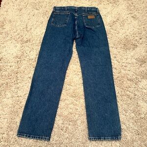 Wrangler Men's Blue Straight Jeans